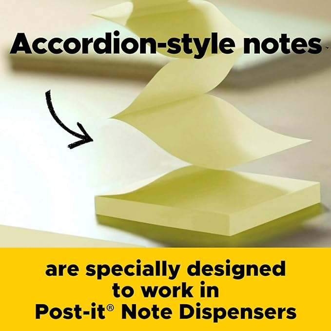 Post-it Owl Note Dispenser Gift Pack, Includes 18 Pack Post-it 3 in X 3In Super Sticky Dispenser Pop-up Notes in Alternating Colors,Floral Fantasy Collection