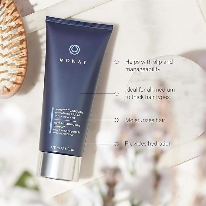 MONAT Renew Conditioner – Hydrating Hair Conditioner – Moisturizing Hair Treatment for Instantly Replenished Hair – Restorative Hair Conditioner – Daily Use Hair Care, Gentle & Safe for All Hair Types