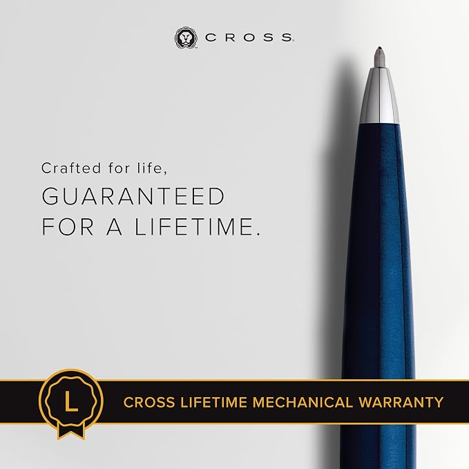 Cross 882-37 ATX Translucent Blue Lacquer Finish Ballpoint Pen