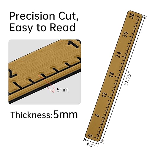 HZshark EVA Foam Fish Measuring Board, Fish Ruler with 3M Self-Adhesive Backing, 36" Fishing Tape Measure for Boats Sailboats Yachts Kayaks