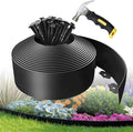 Kryonix 4 in x 33 ft Landscape Edging with Stakes | Flexible plastic no-dig garden edging with 30 stakes. Easy install for lawns, flower beds & landscaping.