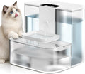 CZPET 4.5L Wireless Cat Water Fountain No Filters | Wastewater Separation, Rechargeable, Ultra Quiet, Automatic Pet Water Fountain for Cats & Small Dogs