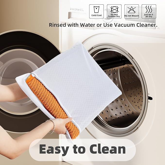 TYUU Toilet Rug, Thin Toilet Rugs U Shaped Washable Non Slip Absorbent Quick Dry Low Pile Toilet Mat, Orange 20"x24" U Shape