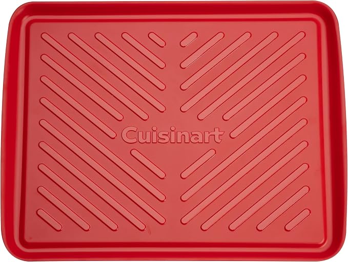 Cuisinart CPK-210 Grilling Prep and Serve Trays, Black and Red Large 18” x 14.5”