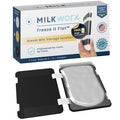 Freeze It Flat Breastmilk Freezer Organizer (Black, Single 1pk) | Freezes breast milk bags flat for stacking, doubles freezer storage space, works with top milk bag brands, easy wipe clean