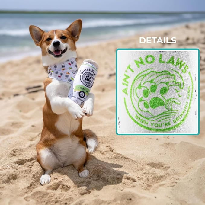 Haute Diggity Dog White Paw Lickety Lime, Plush Designer Dog Toys with Interactive Squeaker, Stimulating Pet Enrichment, Machine-Washable & Safe Materials for All Breeds, One Size