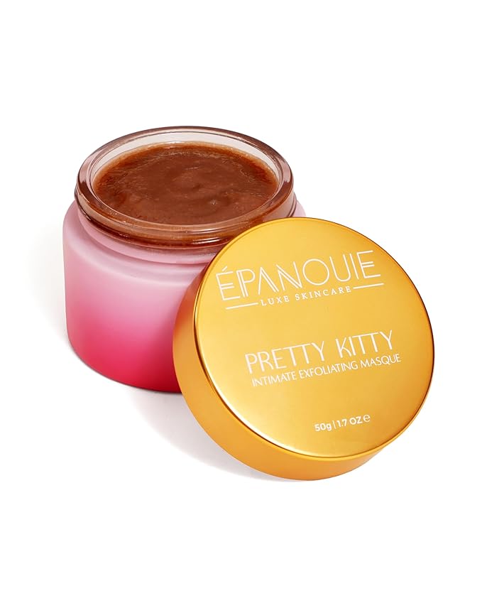 Epanouie Skin | Pretty Kitty Intimate Care | Botanical Feminine Hygiene | Exfoliating Masque for the Bikini | Hydrating + Plumping | Ingrown & Dark Spot Treatment | For Soft, Radiant Skin