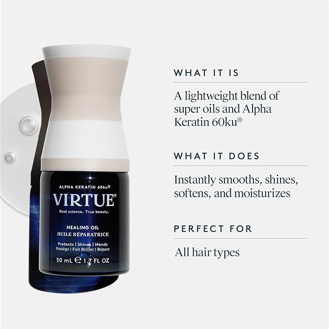 VIRTUE Healing Oil | 1.7 Fl Oz (Pack of 2)