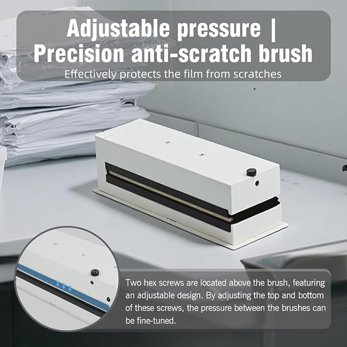 Electric Dust Remover for Film, Anti-Static Collector with Wool Brush & Fan, Compatible with 135/120/4x5/8x10 Formats, for Darkroom