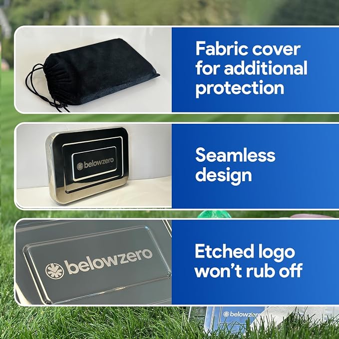 Below Zero Reusable Stainless Steel Ice Pack | Stainless Steel Reusable Ice Pack Keeps Food and Drinks Cold | Ideal for Lunch Bags, Coolers and Travel