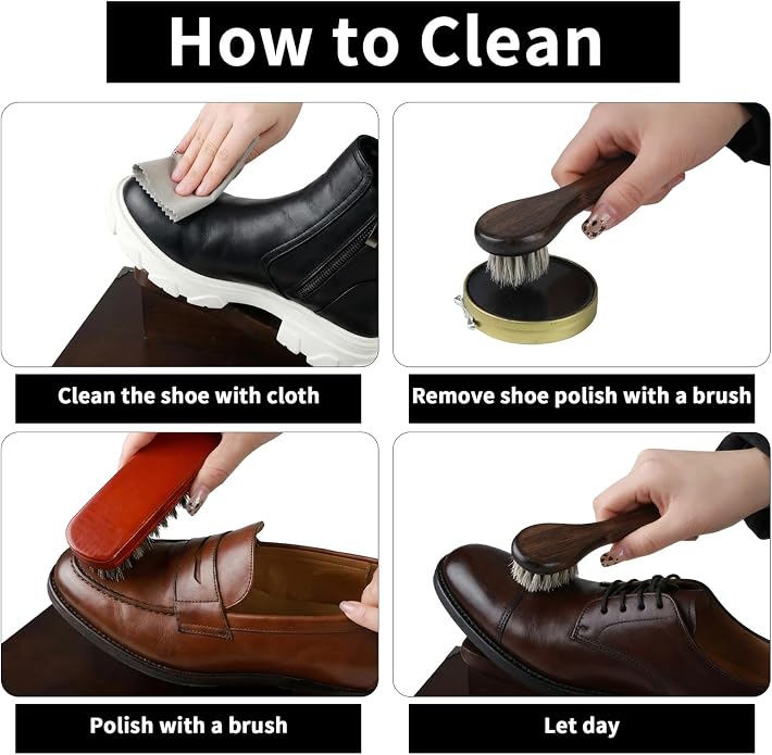 Shoe shine box kit,vintage wooden shoe polish box,storage box,shoe shine brush,Shoe Care kit for Leather shoes products Accessories.essentials shoe shine Care & Cleaning tools Gift for men&women.