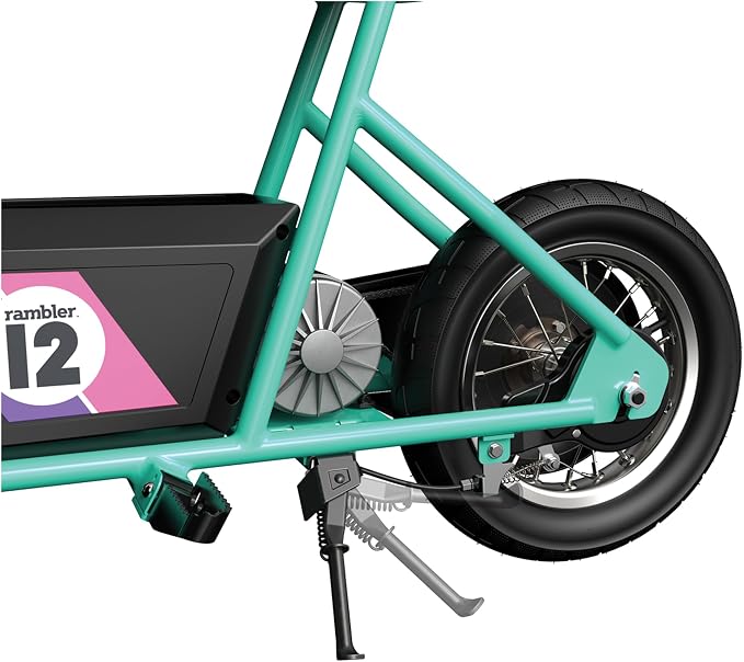Razor Rambler 12 for Ages 13+ – 24V Electric Minibike with Retro Style, Up to 14 mph, Wide 12" Air- Filled Tires, High-Torque 250-watt Motor, Up to 40 Minutes Ride Time, for Riders up to 170 lbs