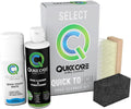 QuickCare Shoe Cleaner Kit for Sneakers - 2.5 Oz White Foam Spray to Cover Scuffs & Stains, Cleaner, 8 oz Conditioner for Leather, Nylon, Suede, Ultimate Shoe Care Set for All Footwear Types