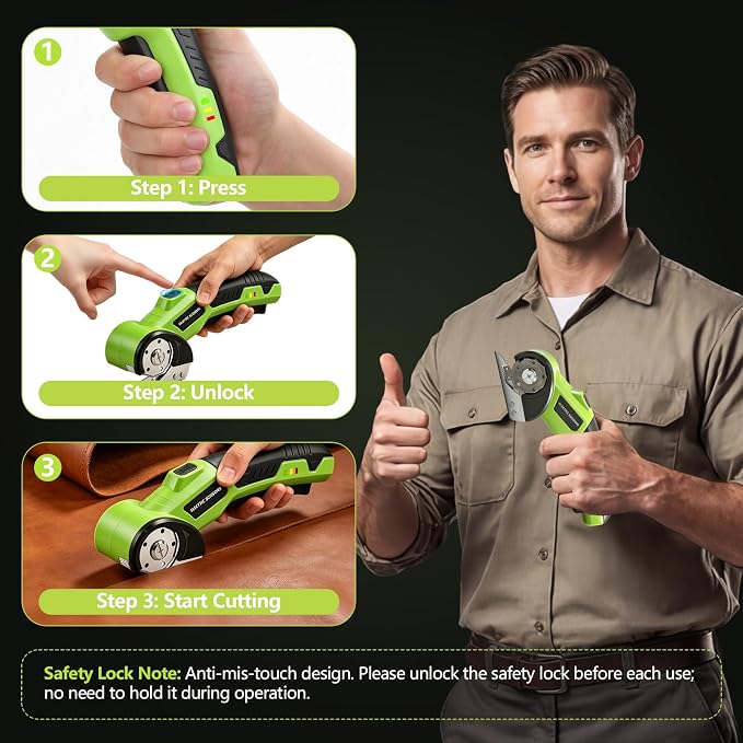 Cardboard Cutter Electric Scissors Tools - Box Cutters Cordless Electric Scissor for Arthritic Hands, Home Apartment Essentials for Cardboard Recycling, Gadget Gifts for Men Women Dad Mom Husband Wife