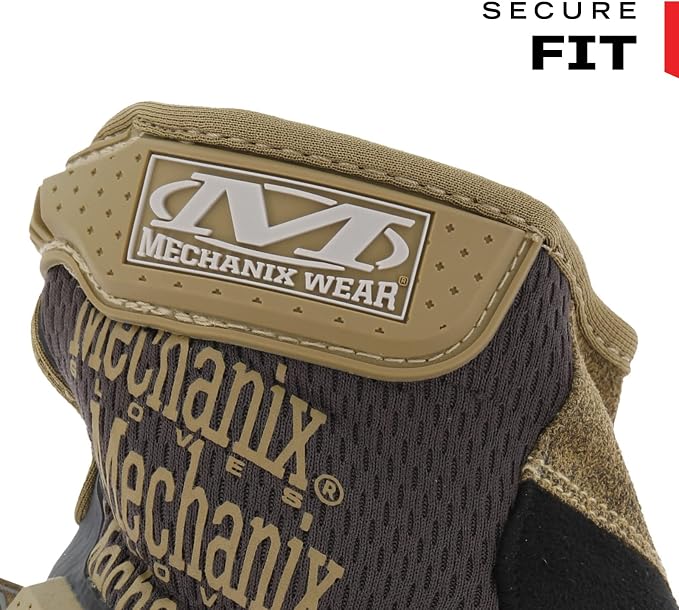Mechanix Wear: M-Pact Work Gloves with Secure Fit, Work Gloves with Impact Protection and Vibration Absorption, Safety Gloves for Men (Brown, XX-Large)