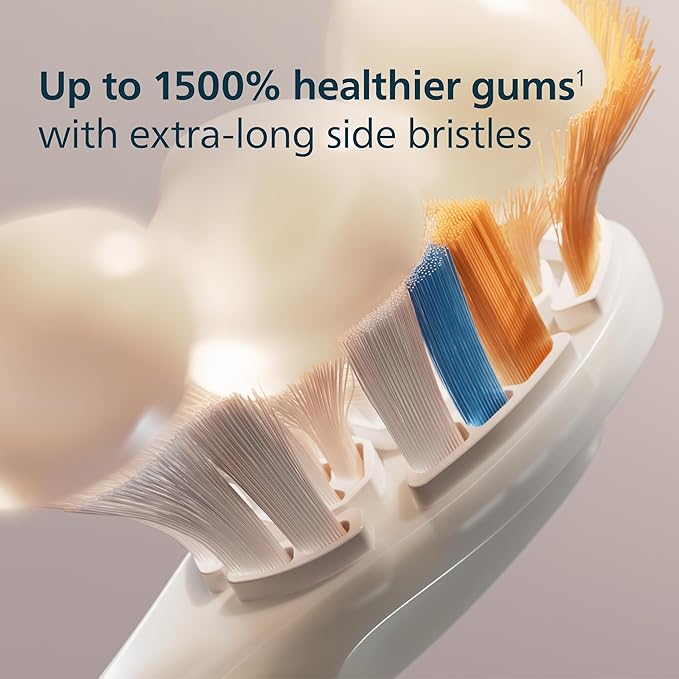 Philips Sonicare A3 All-in- - Genuine Replacement Electric Toothbrush Heads,White,Year Supply,HX9094/65,4 Count (Pack of 2)