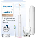 Philips Sonicare DiamondClean Smart 9300 Electric Toothbrush - Sonic Toothbrush with App, Pressure Sensor, 12 Brushing Settings, Replacement Reminder, Travel Case, White, Model HX9903/05