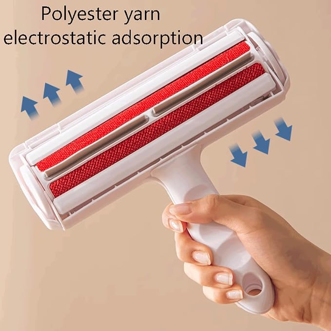 Strong Adhesion Plastic Lint Roller Two Way Brush Head Lint Rollers Washable and Reusable Lint Remover Portable Lint Remover Brush Portable