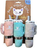 Haute Diggity Kitty Snuggly Cups Set, Plush Cat Toys Catnip Filled with Interactive Crackle Sound, Safe & Durable Toys for Cat & Kitten, 3 Pcs