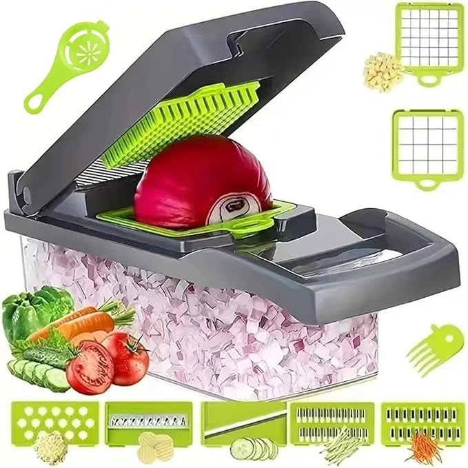 16-in-1 Vegetable Chopper Set Slicer Dicer Grater Egg Separator Peeler Kitchen
