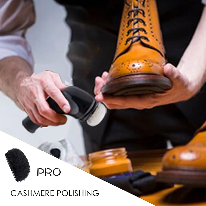 Electric Shoe Shine Kit, Sansent Electric Shoe Polisher Brush Shoe Shiner Dust Cleaner Portable Leather Care Kit for Shoes