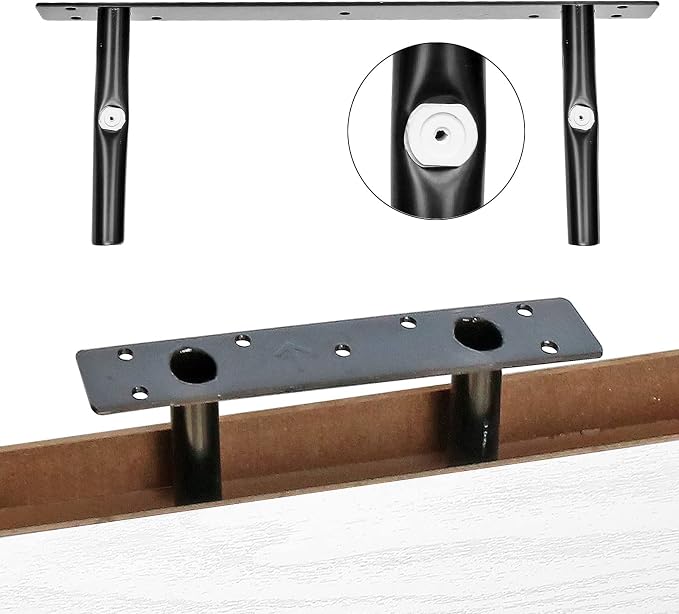 QEEIG White Bathroom Shelves Over Toilet - Wall Mounted Floating Shelves Farmhouse Shelf Toilet Paper Storage Small 16 inch Set of 2 (019-W2)