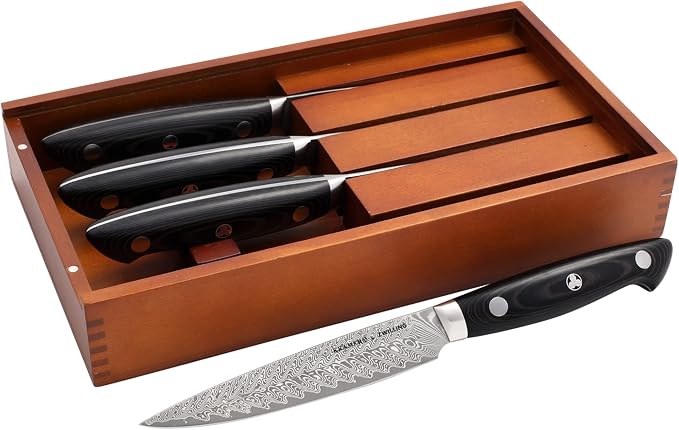 ZWILLING KRAMER Steak Knife Set, 4-pc, EUROLINE Stainless Damascus Collection