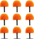 9pcs Screw on Webster Cobweb Duster Head for Pole | Spider Web Remover Brush | Cobweb Duster Head Attachment | Fits Standard 3/4 inch Threaded Poles (Orange)