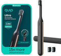 Quip Ultra Next Generation Smart Toothbrush - Timed Electric Toothbrush with Case - Replaceable Brush Head, Soft Bristles, Silicone Handle, 30-Day Battery Life - Travel Toothbrush - Eclipse