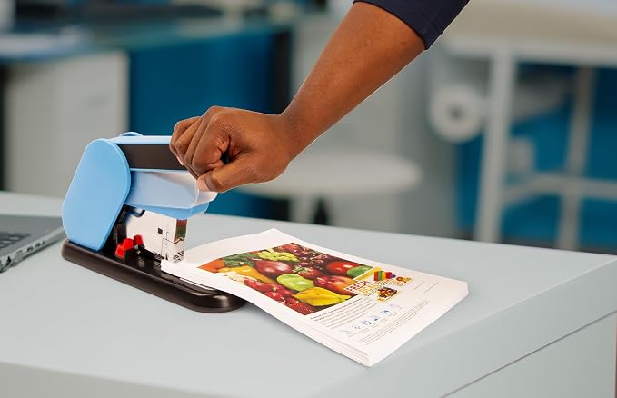 Heavy Duty Modern Stapler, Effortless Lever, 190 Sheet Capacity, 2,000 Heavy Duty Staples Included, Desk Stapler, Large Commercial Office Stapler, by Better Office Products