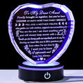 YWHL Aunt Birthday Gifts for Women with Colorful LED Base Unique Heart Gifts for Aunt from Niece Nephew Best Auntie Gift Ideas on Mothers Day Thanksgiving