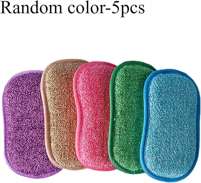 Compatible for 3/5/10PCS Reusable Washable Sponges Magic Sponge Eraser Kitchen Cleaning Product Gadgets Tools Accessories(D08-5PCs Random)