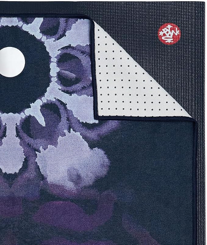 Manduka Yogitoes Hot Yoga Mat Towel - 71" | Moisture Activated Grip | Patented Silicone Nubs | Highly Absorbent, Durable & Easy Care | Made from Recycled Materials | 71 x 24 Inches | Chakra Residence