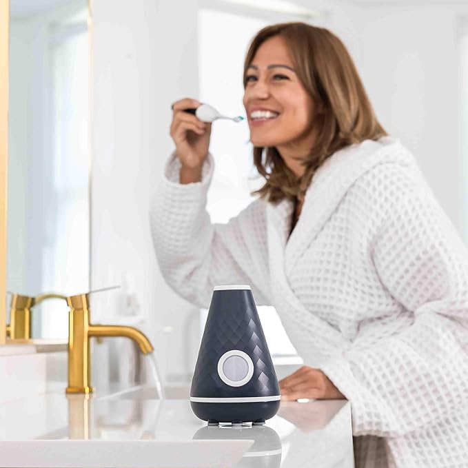 Tao Clean UV Sanitizing Sonic Toothbrush and Cleaning Station, Electric Toothbrush, Dual Speed Setting, Midnight Blue