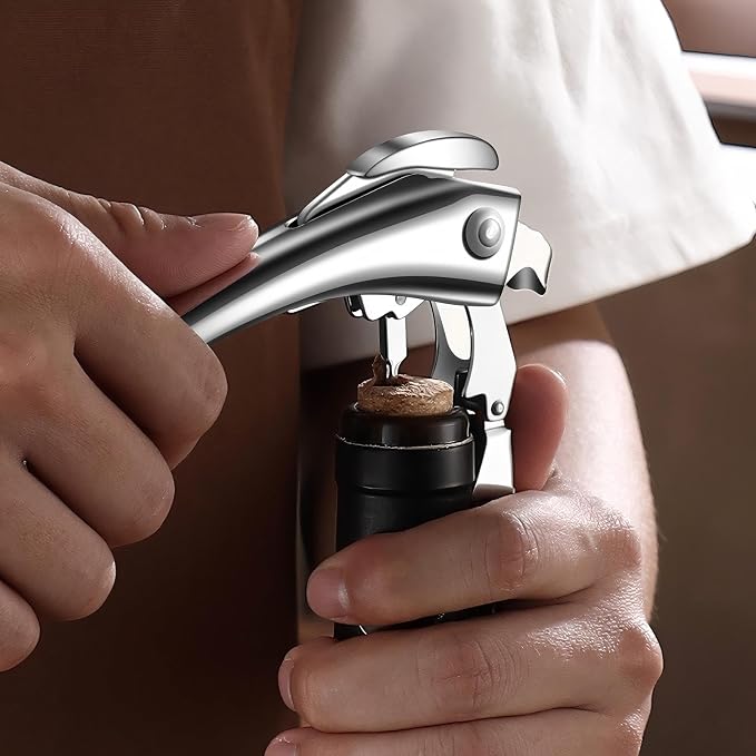 Wine Opener -Professional Corkscrew Wine Opener with Foil Cutter & Cap Remover， Manual Wine Key for Waiters, Bartenders & Home Use，Gift for Wine Lovers，the unicorn beetle looks