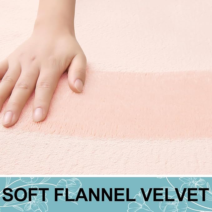 Smiry Memory Foam Bath Mat 47x20, Extra Soft and Absorbent Bathroom Mats, Non Slip Washable Carpet for Floor, Shower and Tub, Pink