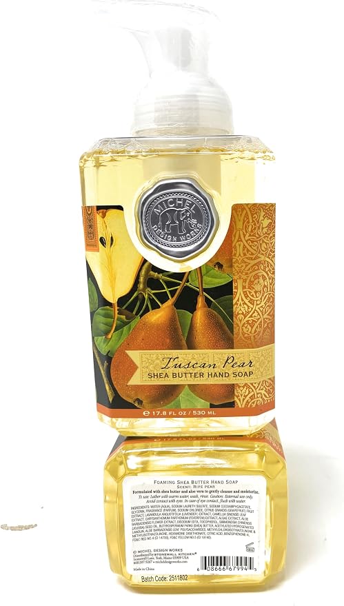 Michel Design Works Tuscan Pear Foaming Soap, 17.8-Ounce