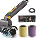 Upgraded Electric Grill Brush - Extreme 50kg Torque Power Grill Brush, 7.4V Motor, Safe for All Grills, SUS304 Anti-Shedding Bristle, with Heat Resistant Mat & Polishing Pad, for Fathers Day