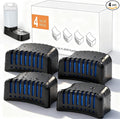 4 Pack Replacement Filters for D2416B Automatic Dog Water Bowl Dispenser – Compatible with 2.4 Gallon Gravity Pet Water Dispenser Activated Carbon & Ion Exchange Resin for Clean Drinking
