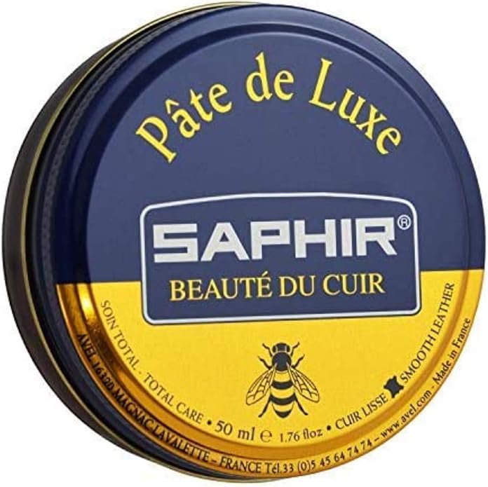 3 Pack Saphir Pate De Luxe Shoe Polish 50ml - Black, Neutral and Dark Brown