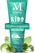Mouthology Hydroxyapatite Kids Toothpaste Fluoride Free with Xylitol, Non Toxic Fluoride Free Toothpaste for Kids, All Ages (1-3), (3-6) & (6-12) Subtle Mint, 4oz