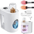 3 in 1 Electric Makeup Brush Cleaner & Dryer, Automatic USB Deep Cleaning Machine, Portable Quick Clean & Dry [No Need to Remove Makeup Brushes], Fits Most Brush Sizes