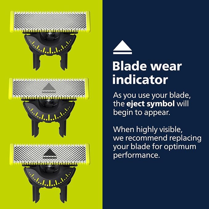 Philips Norelco OneBlade 360 Blades, Genuine Replacement Blades for OneBlade Electric Shaver and Trimmer, Durable Stainless Steel, 5 Pack, QP450/80