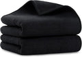 UNIMADE Salon Towels 2 Pack, Microfiber Hair-Drying Cloth Barber Towels | (16x29 inches) Super Soft Black Hand Cloth for Gym, Bath, Spa Use and Home Beauty Care(Not Bleach Proof)