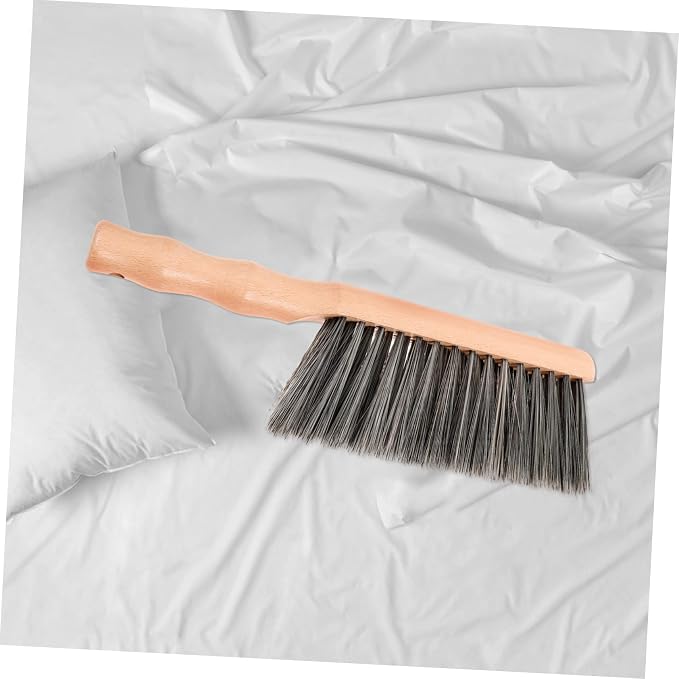 minkissy 4pcs Ergonomic Handle Soft Bristle Brush for Fireplace Bench Cleaning Kitchen Countertop