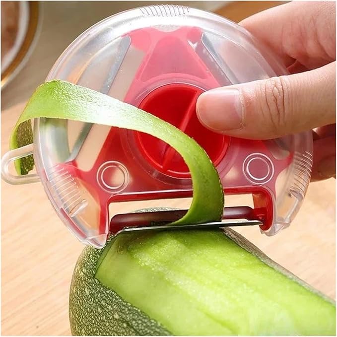 Fruit and Vegetable Peeler - Stainless Steel Grater and Kitchen Tool(Red)