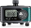 Sprinkler Timer 4 Zone, Programmable Water Timer for Garden Hose with Rain Delay, Manual and Automatic Irrigation Controller System, 4 Outlets Timed Irrigation Controller System for Lawn