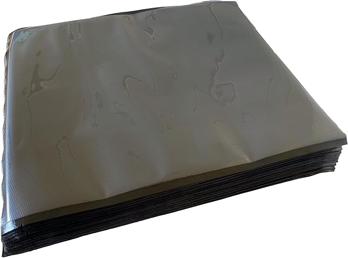 Vacuum Sealer Bags 15x20, Black and Clear, 3.5 Mil, Large Vacuum Sealing Bags, Airtight and Smell Resistant, for Vacuum Seal Shipping, Sous Vide Cooking, Freezing, or Food Storage, 100 Count