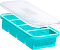 Souper Cubes 1 Cup Silicone Freezer Mold with Lid, Aqua, 1-Pack | 100% Platinum-Cured Silicone Food Mold, Oven and Microwave Safe, Perfect for Freezing Soup, Rice, Protein, Grains and More