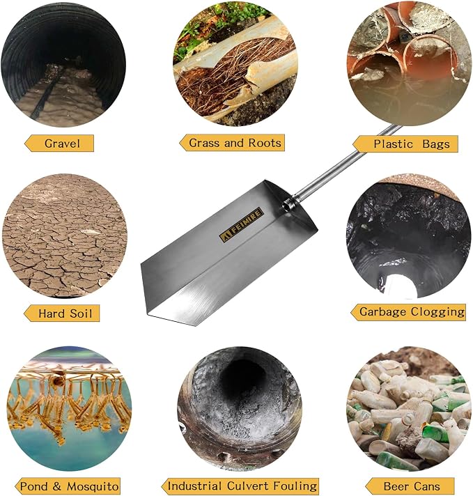 Culvert Cleaning Hand Tool (Culvert Shovel)